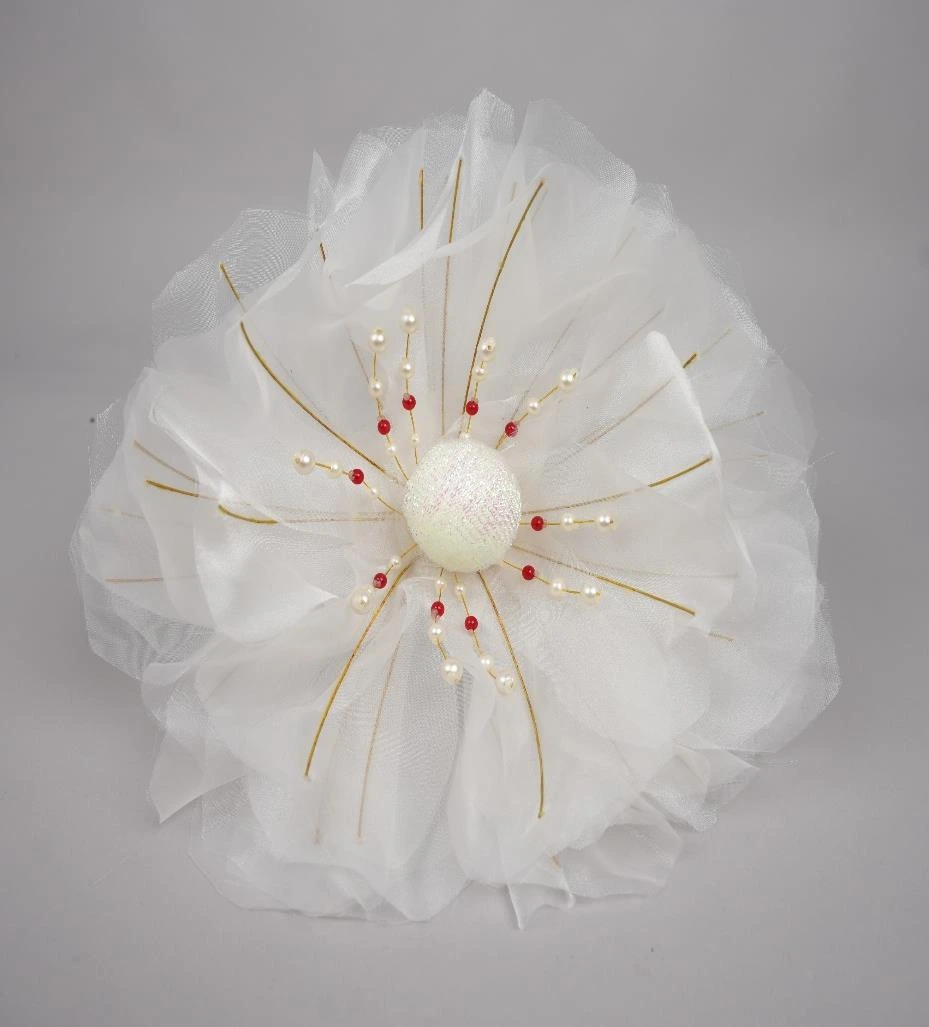 Organza Flower Head 45cm